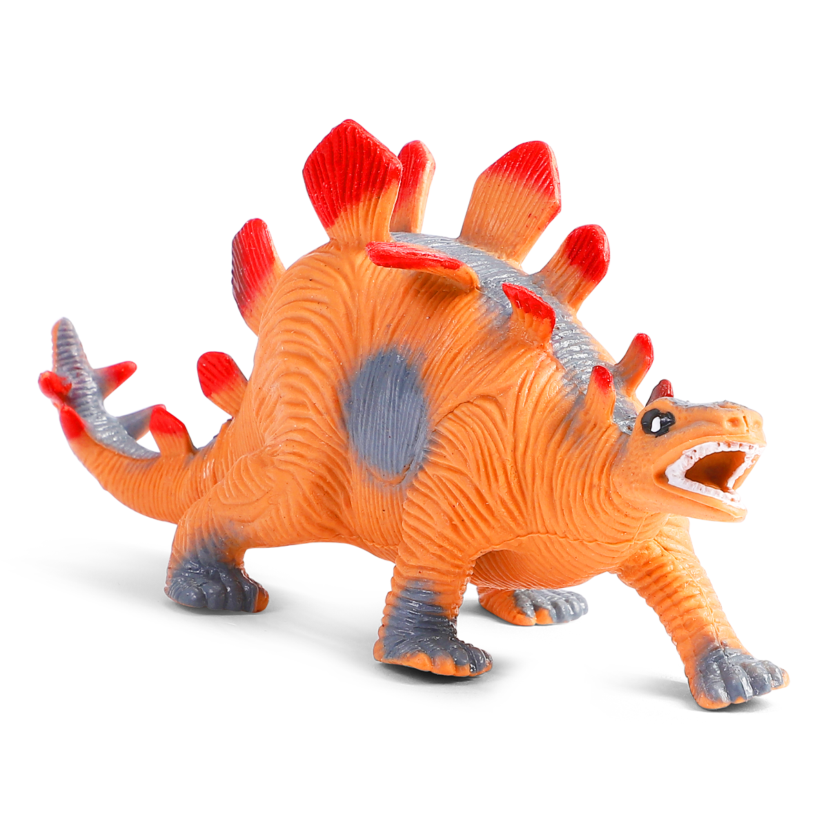 Strækdinosaur. Orange/Grå