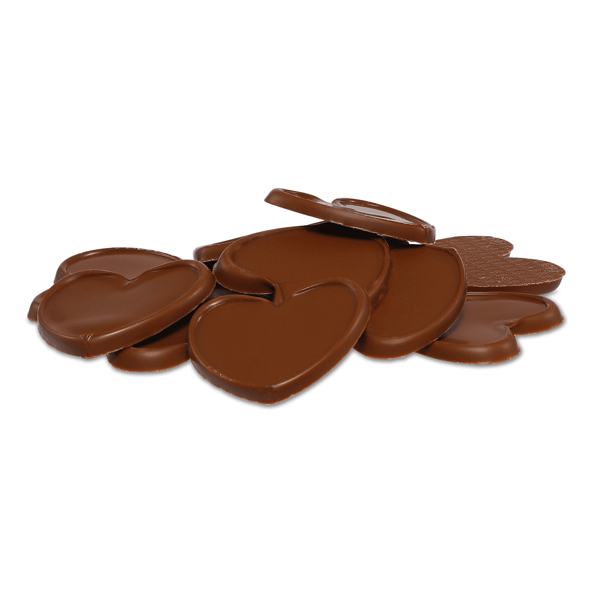 Hjerter af mælkechokolade