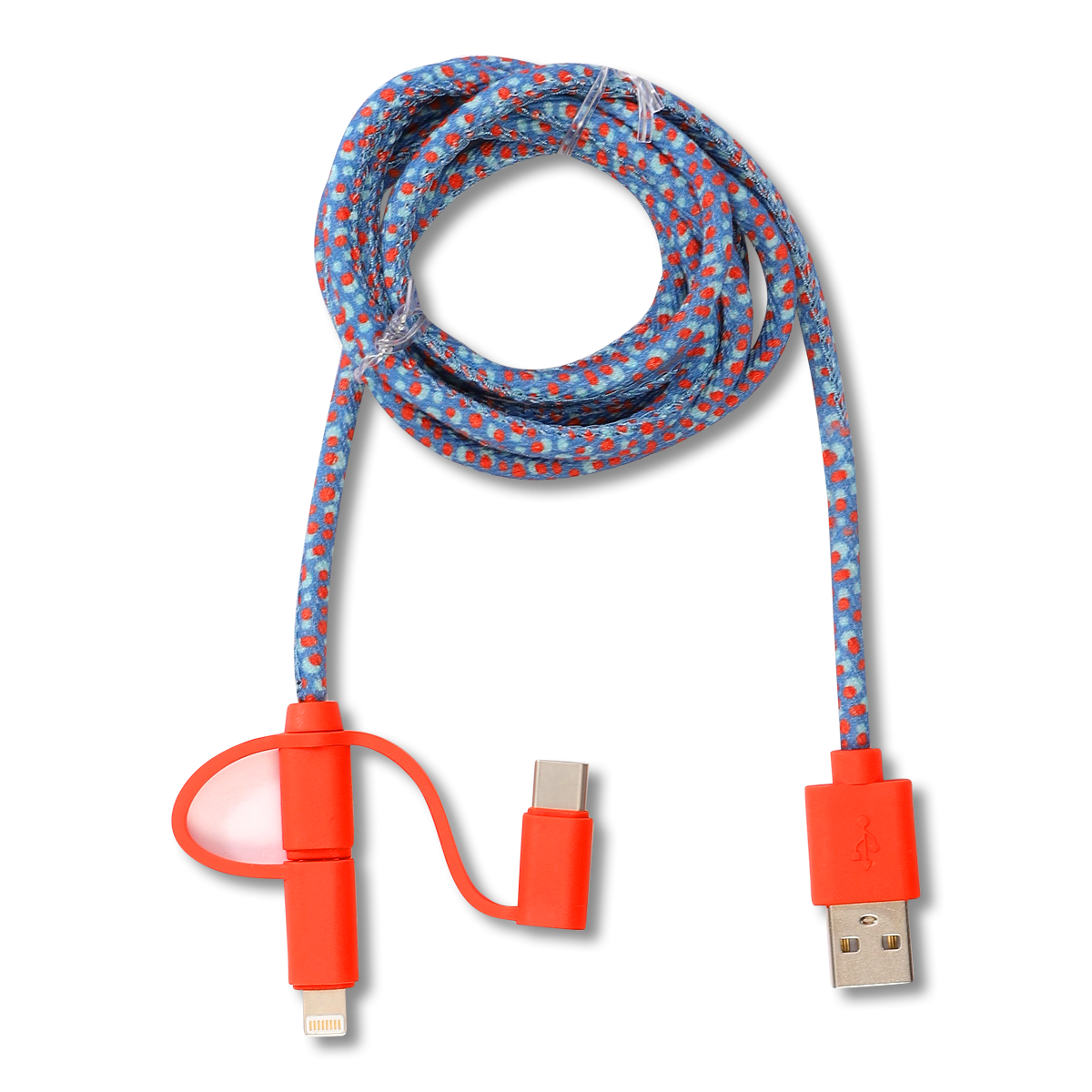 Ladekabel til alle smartphones. 120 cm.