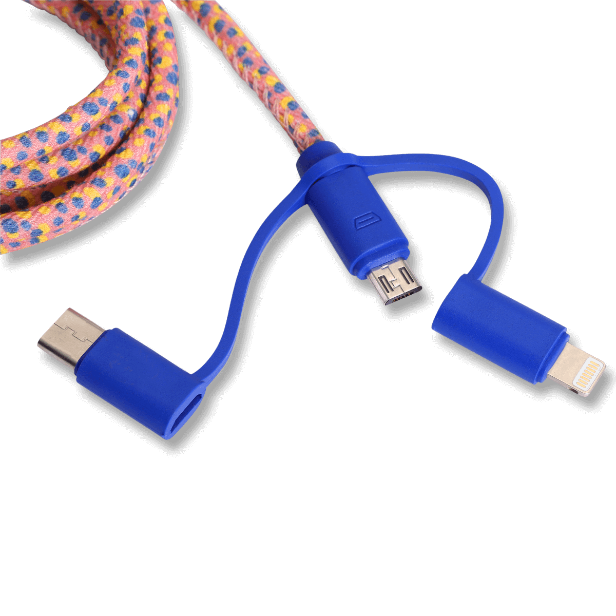Ladekabel til alle smartphones. 120 cm.