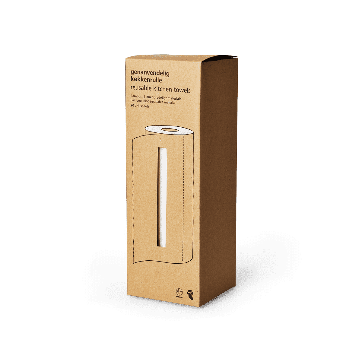 Genanvendeligt køkkenrulle